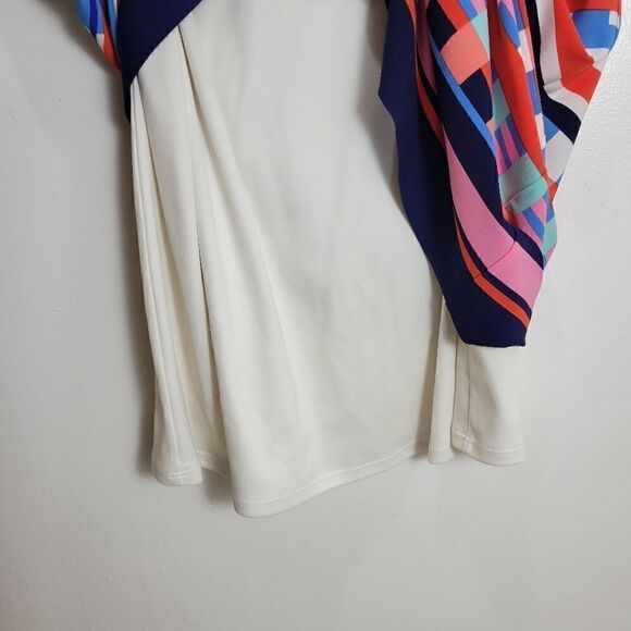 Eliza J Colourblock Graphic Tunic 3/4 Sleeve Dress - Picture 8 of 13